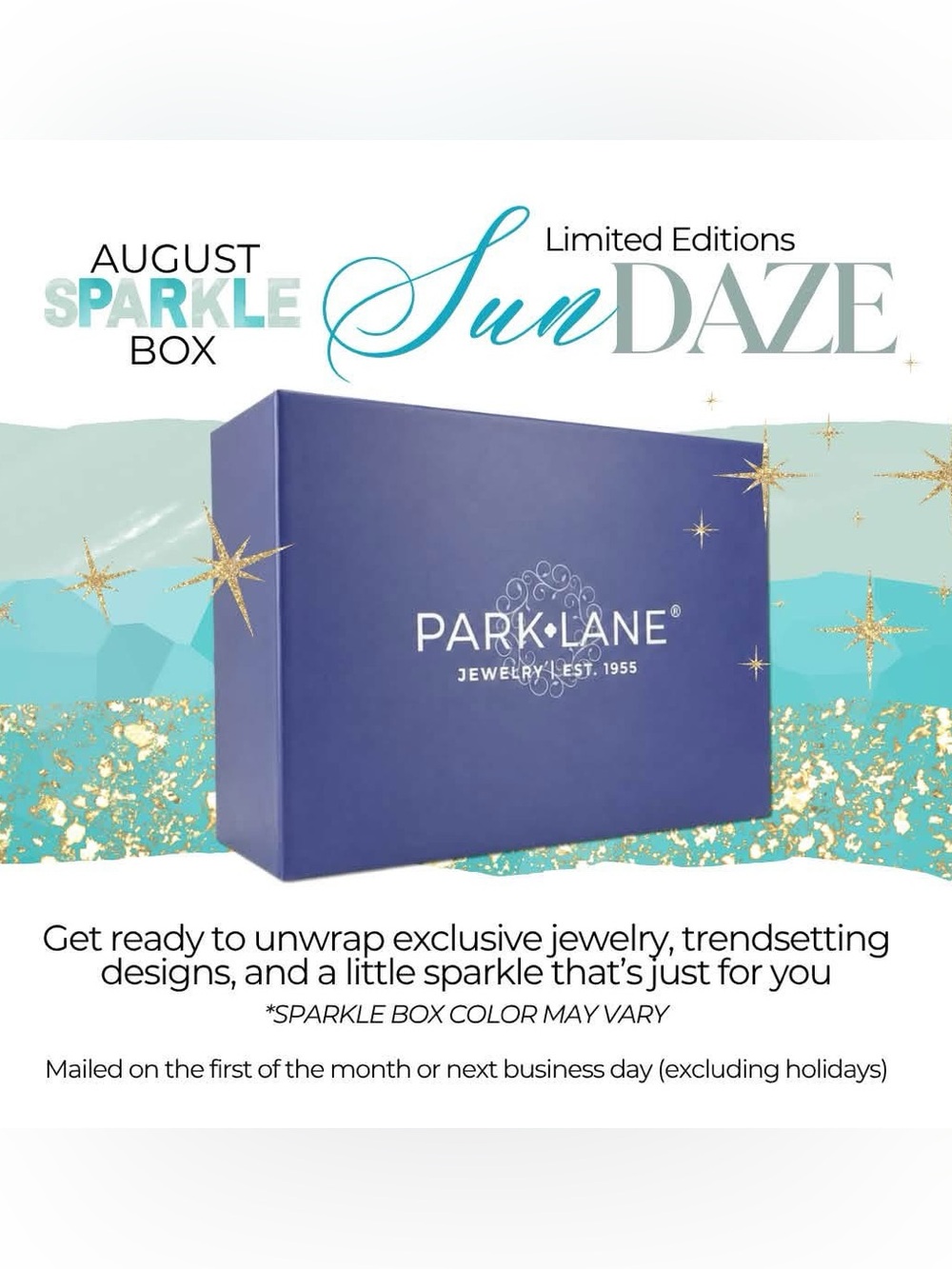 August Sparkle Box - SUNDAZE! 
3 Exclusive Items • Total value up to $240